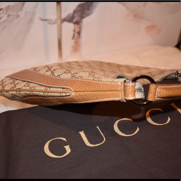 Gucci Leather/Canvas Hobo Bag - Picture 6 of 13